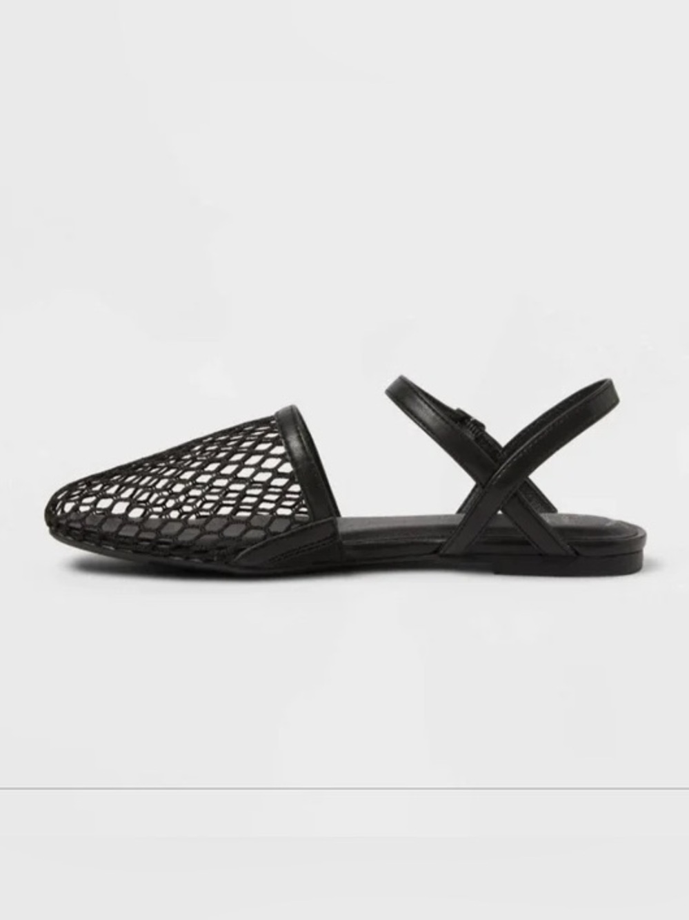 A New Day Vanna Fishnet Slingback Flats with Memory Foam Size 6 - Picture 2 of 4